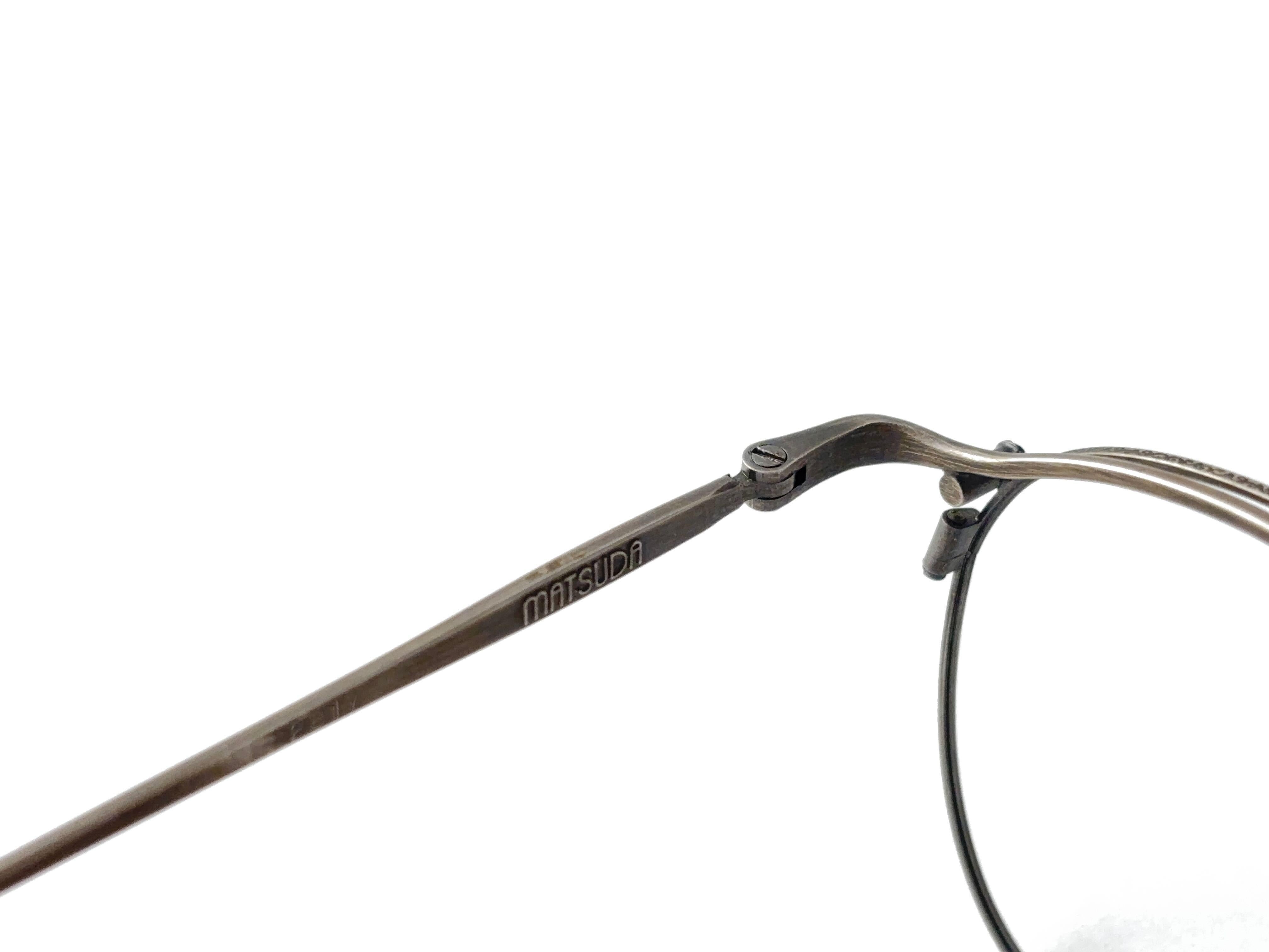 Nuevo Vintage Matsuda Rx Montura plateada Años 90 Gafas de sol Made In Japan Plata en venta