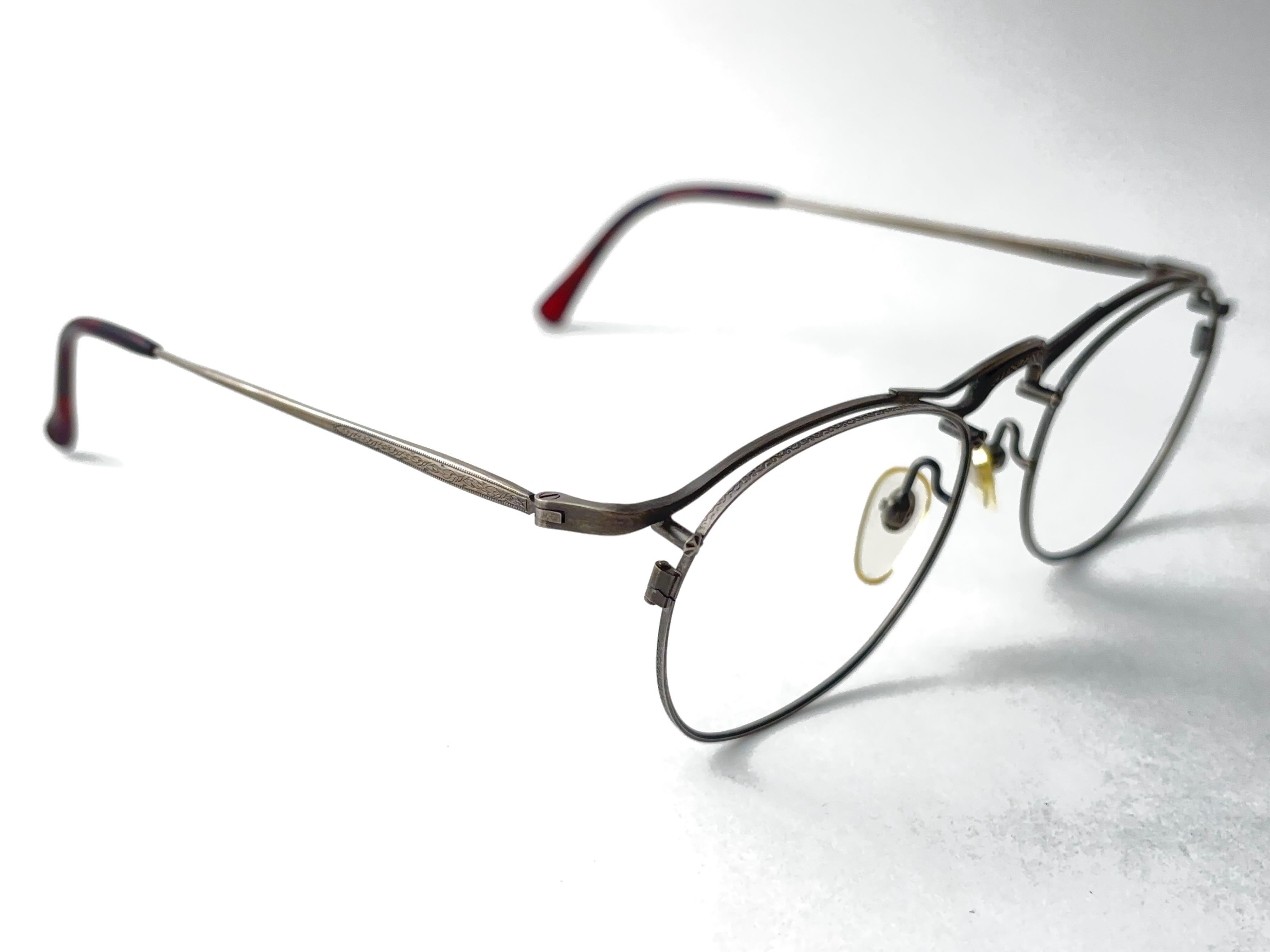 Femenino o masculino Nuevo Vintage Matsuda Rx Montura plateada Años 90 Gafas de sol Made In Japan en venta