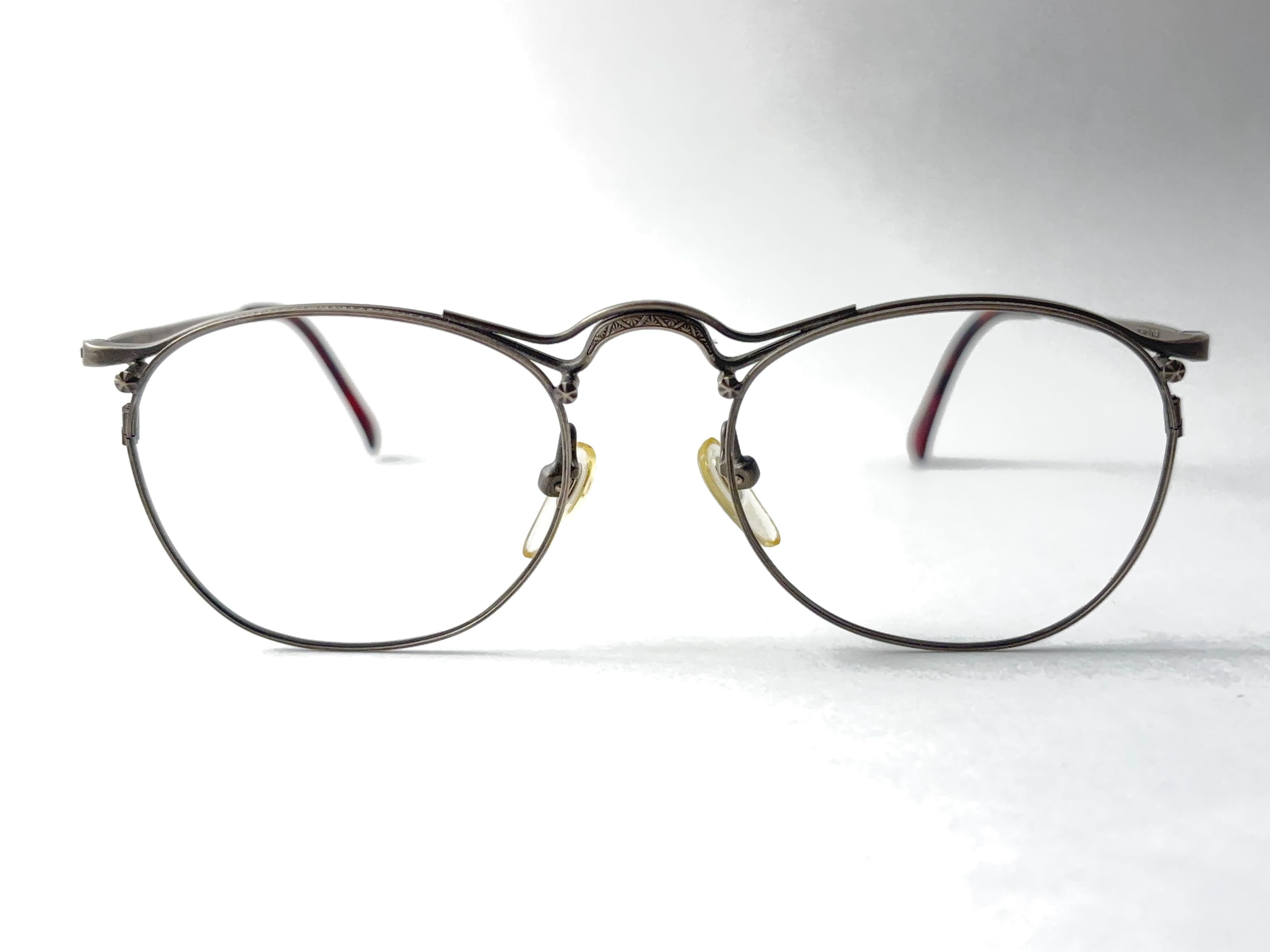 Nuevo Vintage Matsuda Rx Montura plateada Años 90 Gafas de sol Made In Japan en venta 1