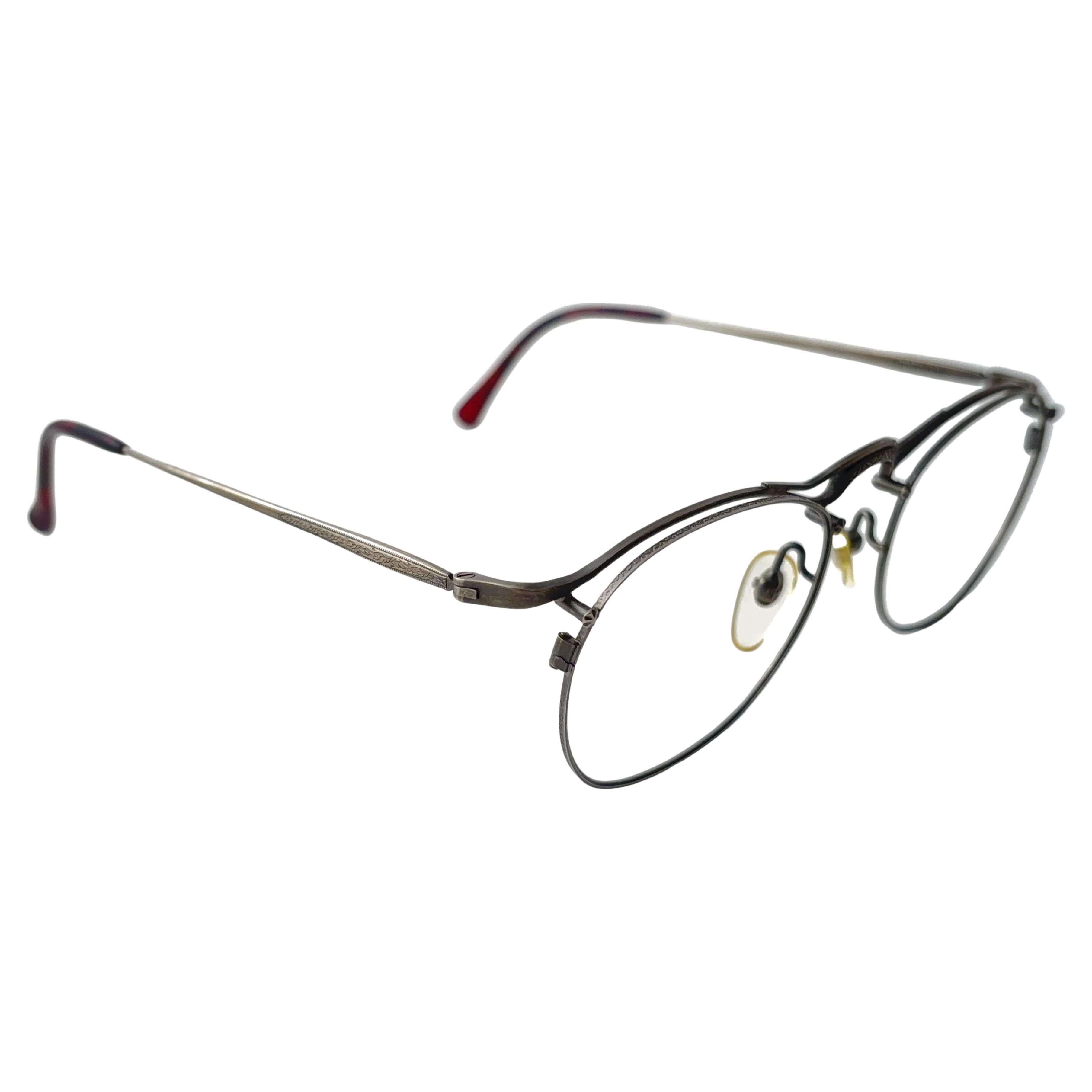 Nuevo Vintage Matsuda Rx Montura plateada Años 90 Gafas de sol Made In Japan