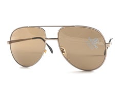 New Vintage Menrad 635 Aviator Light Gold Frame Sunglasses 70'S Made in Germany