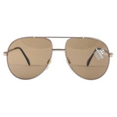 New Vintage Menrad 635 Aviator Light Gold Frame Sunglasses 70'S Made in Germany