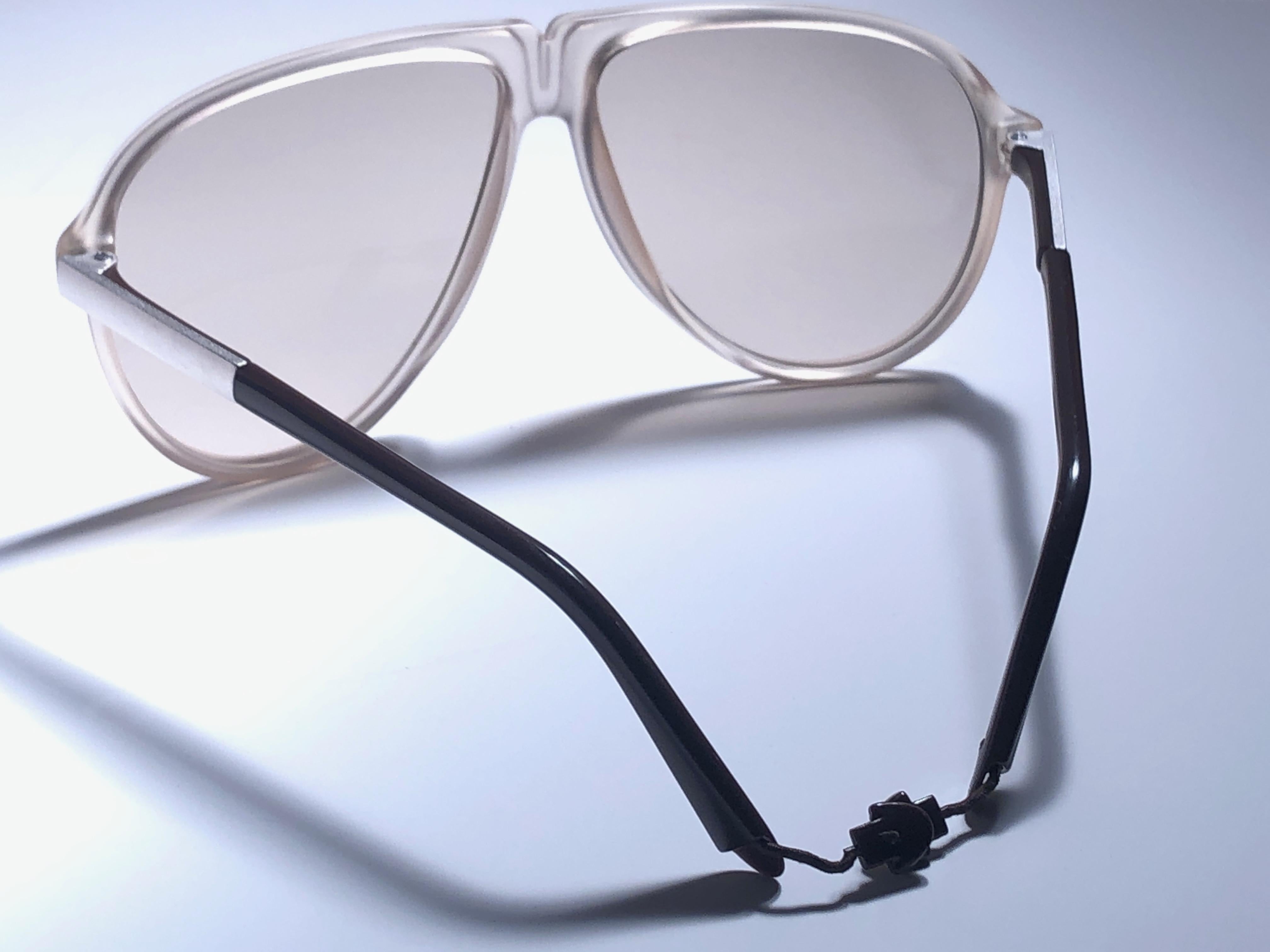 New Vintage Menrad Ice Oversized Changeable Lenses Germany 1970 Sunglasses  In New Condition For Sale In Baleares, Baleares
