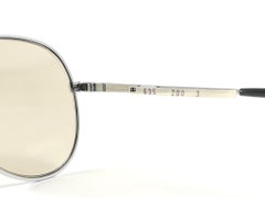 Lunettes de soleil vintage Menrad M635 argentées surdimensionnées, fabriquées en Allemagne, 1970, neuves