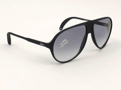 New Vintage Metzler 1053 Black Sports Sunglasses Made in Germany 1980's