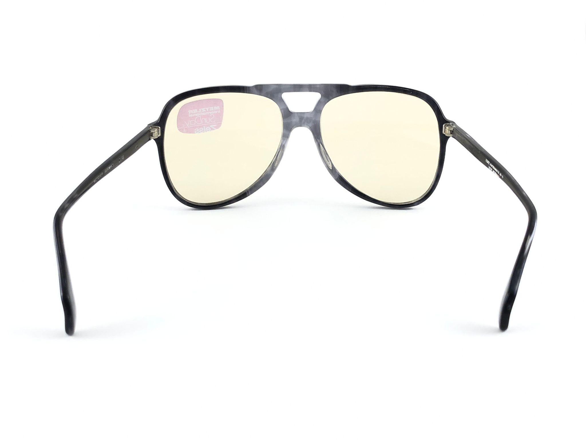 Vintage Metzler 2880 Transluzente Marmorierte Sonnenbrille Made in Germany 1980er Jahre, Vintage im Angebot 2