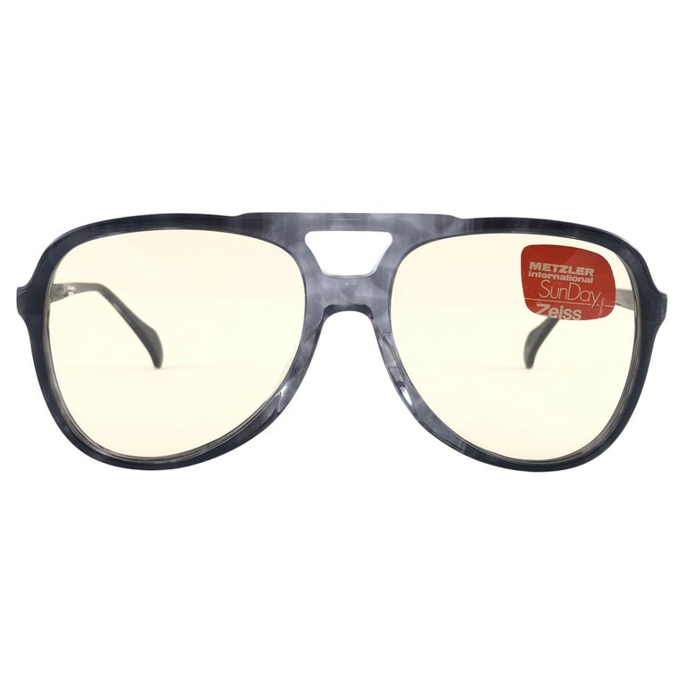 New Vintage Metzler 2880 Translucent Marbled Sunglasses Made in Germany