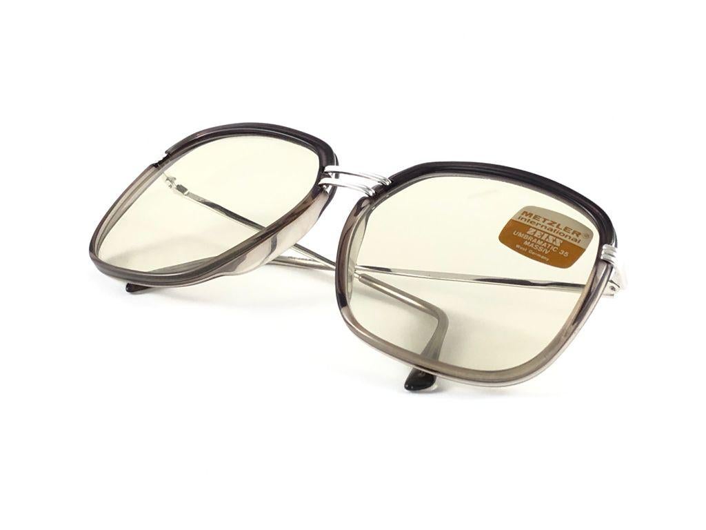 Vintage Metzler 2900 Transluzente Sonnenbrille Made in Germany 1980er Jahre, Vintage im Angebot 6