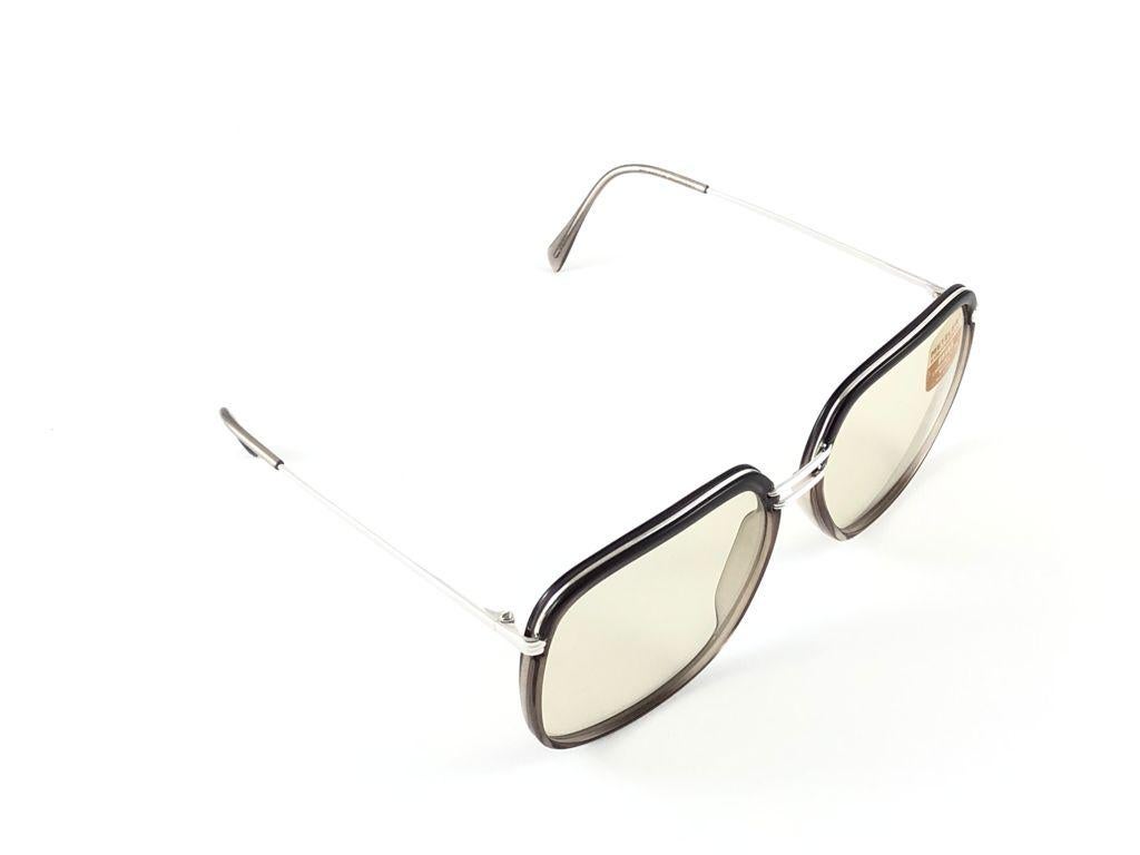 Women's or Men's New Vintage Metzler 2900 Translucent Sunglasses Made in Germany 1980's For Sale
