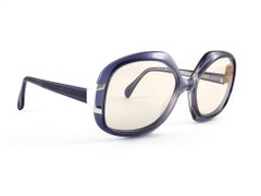 New Vintage Metzler 878 Translucent Purple Sunglasses Made in Germany 1980's