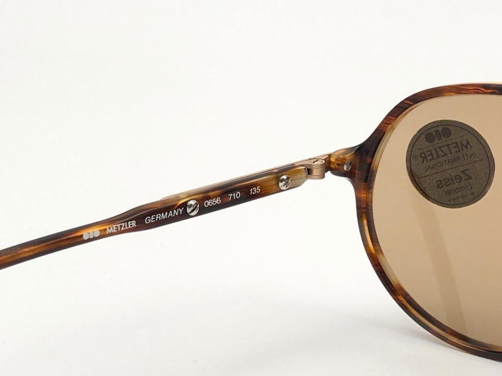 New Vintage Metzler Amber 0656 Sports Sunglasses Made in Germany 1980's For Sale 4