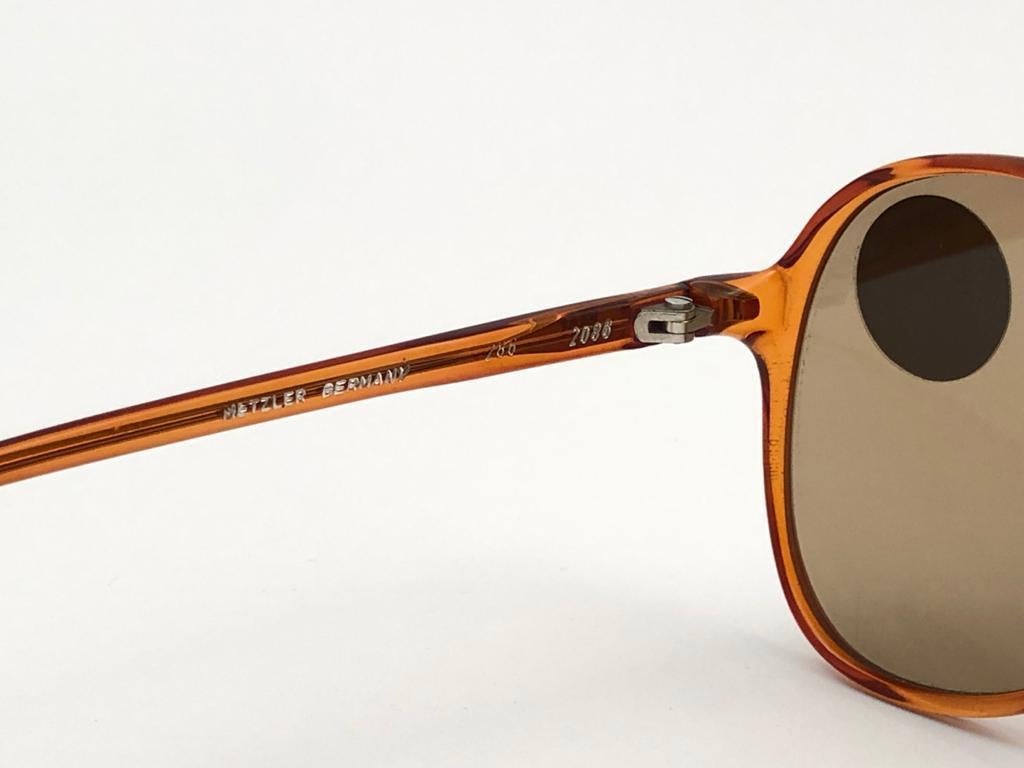 New Vintage Metzler Amber 2086 Sports Sunglasses Made in Germany 1980's For Sale 2