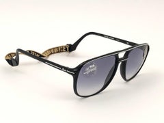 New Vintage Metzler Black Sports Sunglasses Made in Germany 1980's