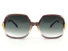 New Vintage Metzler Translucent & Enamel Details Sunglasses West Germany 80's