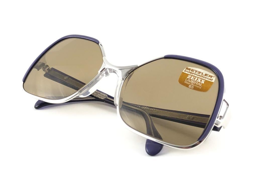New Vintage Metzler Zeiss 870 Umbramatic 65 Sunglasses West Germany 80's For Sale 2