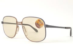 New Vintage Metzler Zeiss 9153 Oversized Copper Sunglasses West Germany 1980's