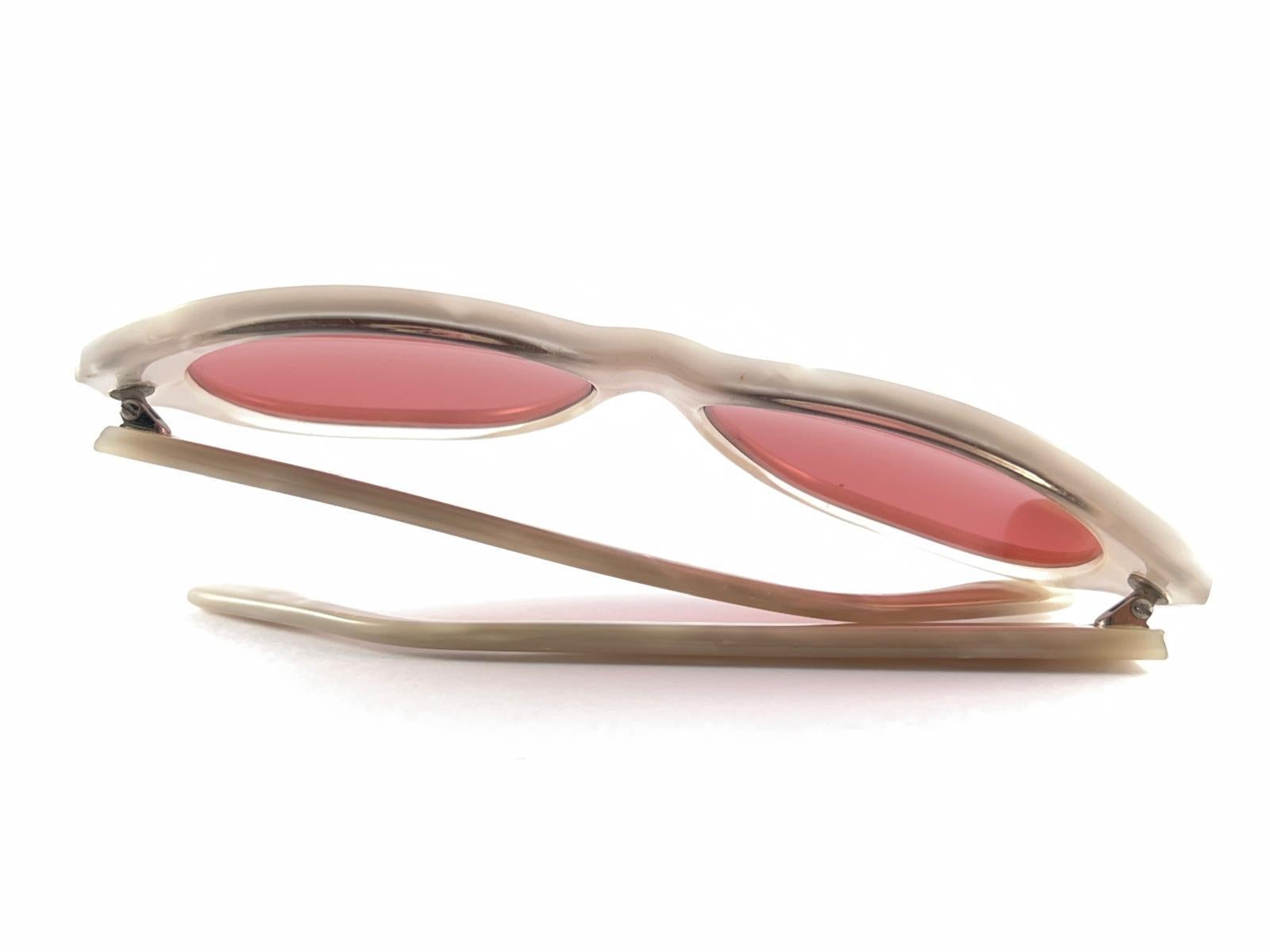 Nuevo Vintage Michele Lamy Creole Gafas de sol de montura rara años 70 Made In France en venta 1