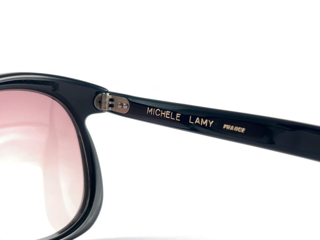 Women's or Men's New Vintage Michele Lamy Rare Frame Sunglasses 70'S Made In France For Sale