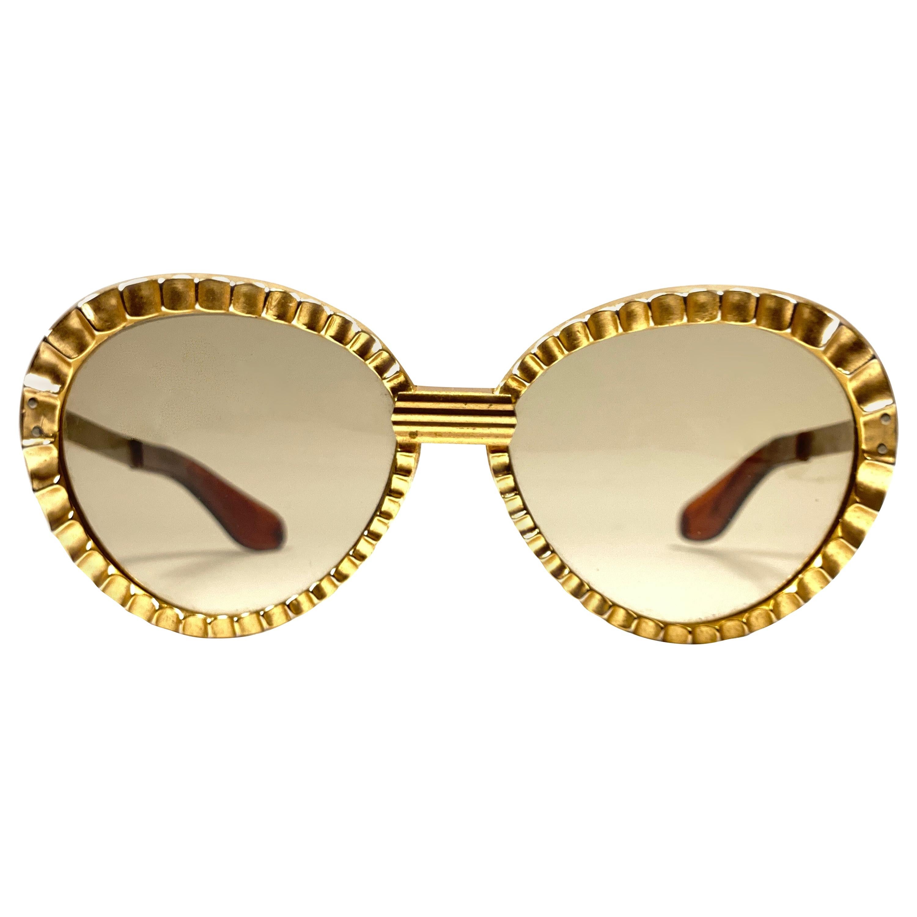 New Vintage Michelle Brevet 1950's Oversized Handmade in France Sunglasses 
