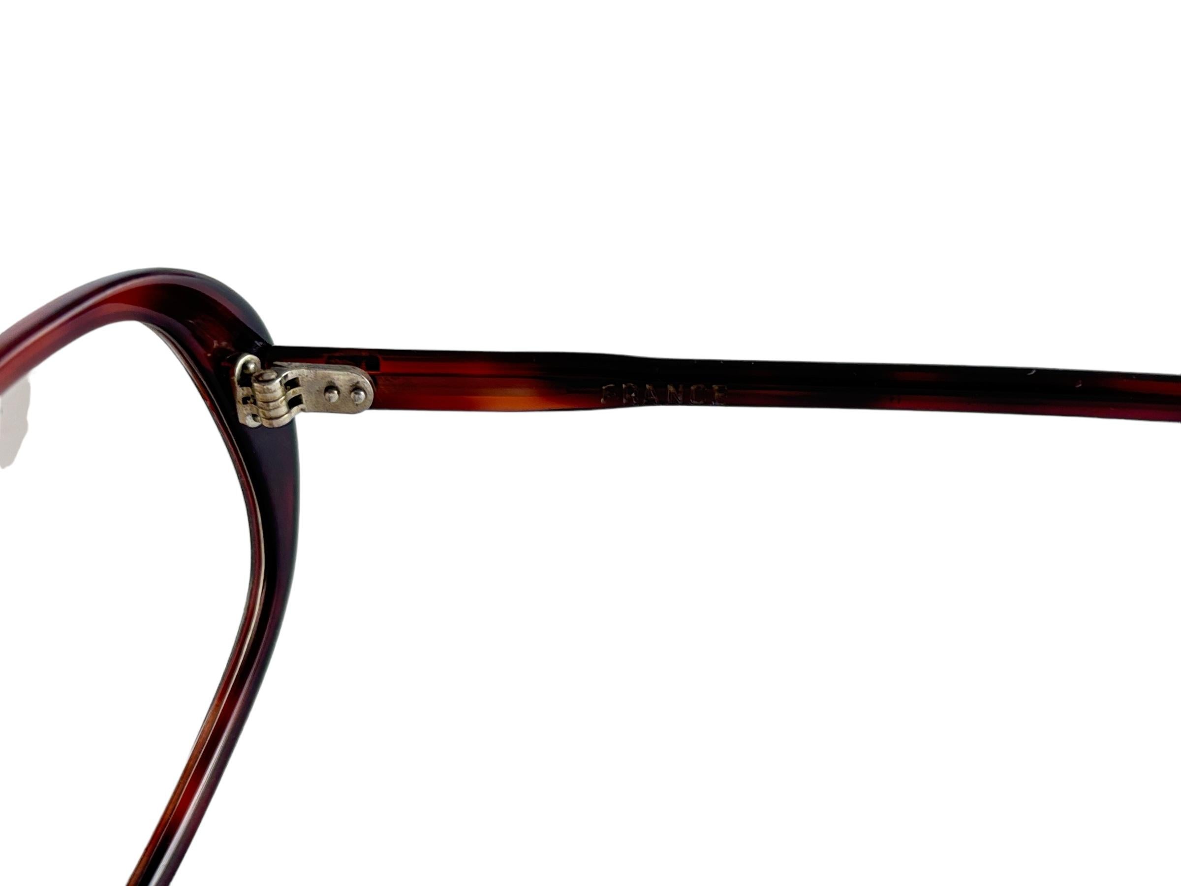 New Vintage Midcentury Oversized Dark Tortoise Frame 1960'S Made In Italy In Excellent Condition For Sale In Baleares, Baleares