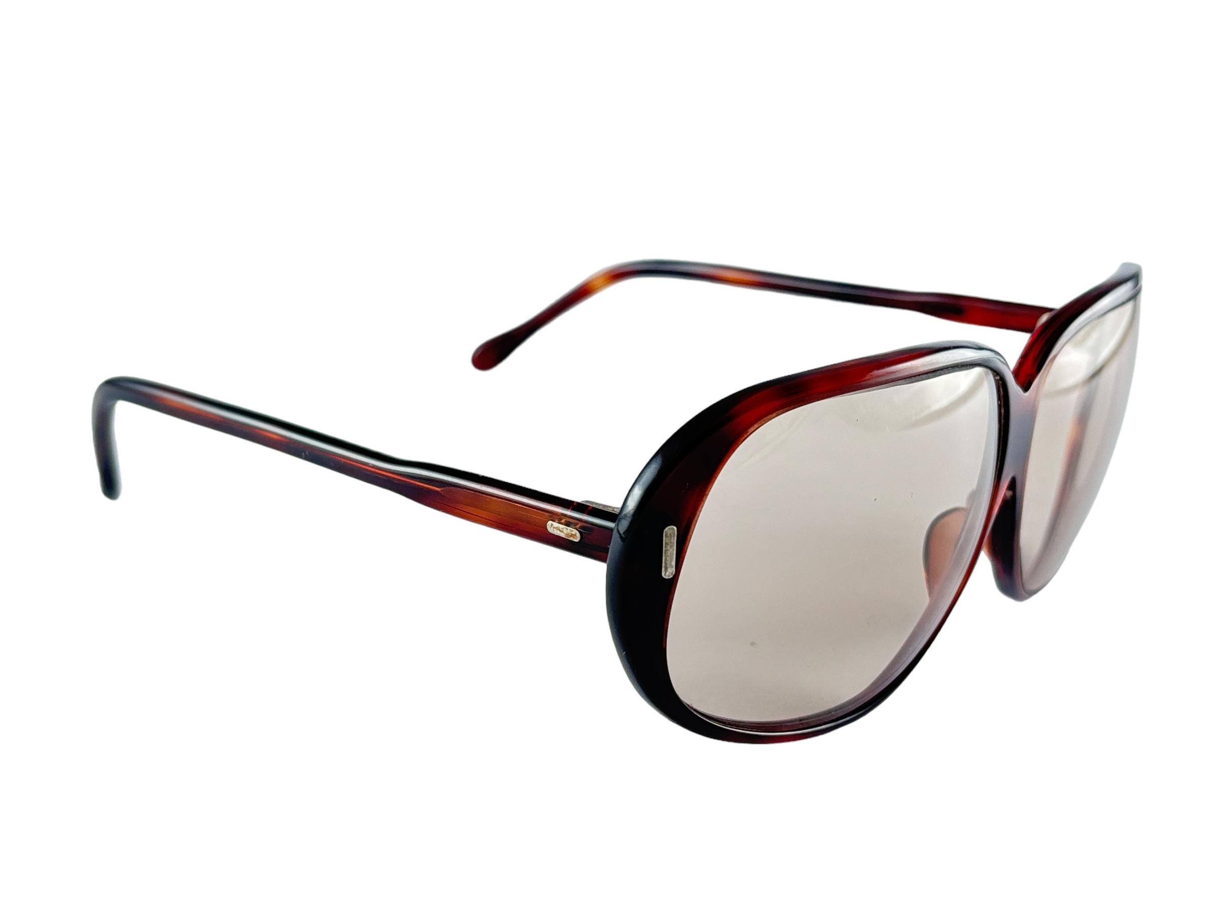 Women's New Vintage Midcentury Oversized Dark Tortoise Frame 1960'S Made In Italy For Sale