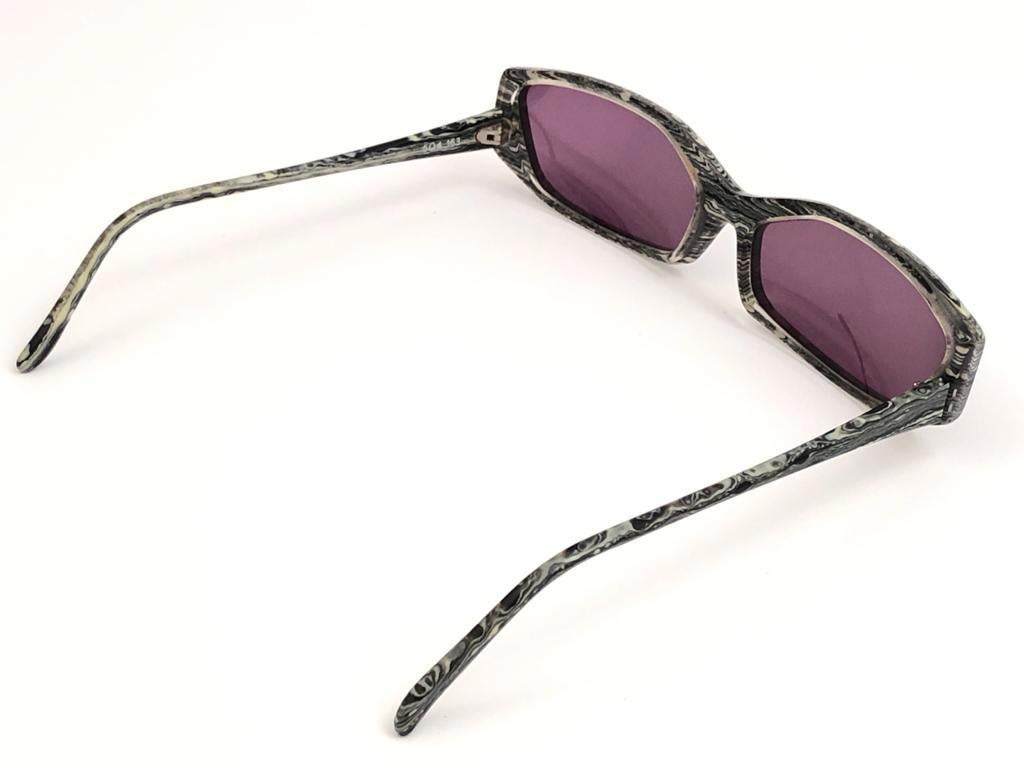 New Vintage Mikli & Montana 504 Ultra Wide Handmade in France Sunglasses 1990 For Sale 4
