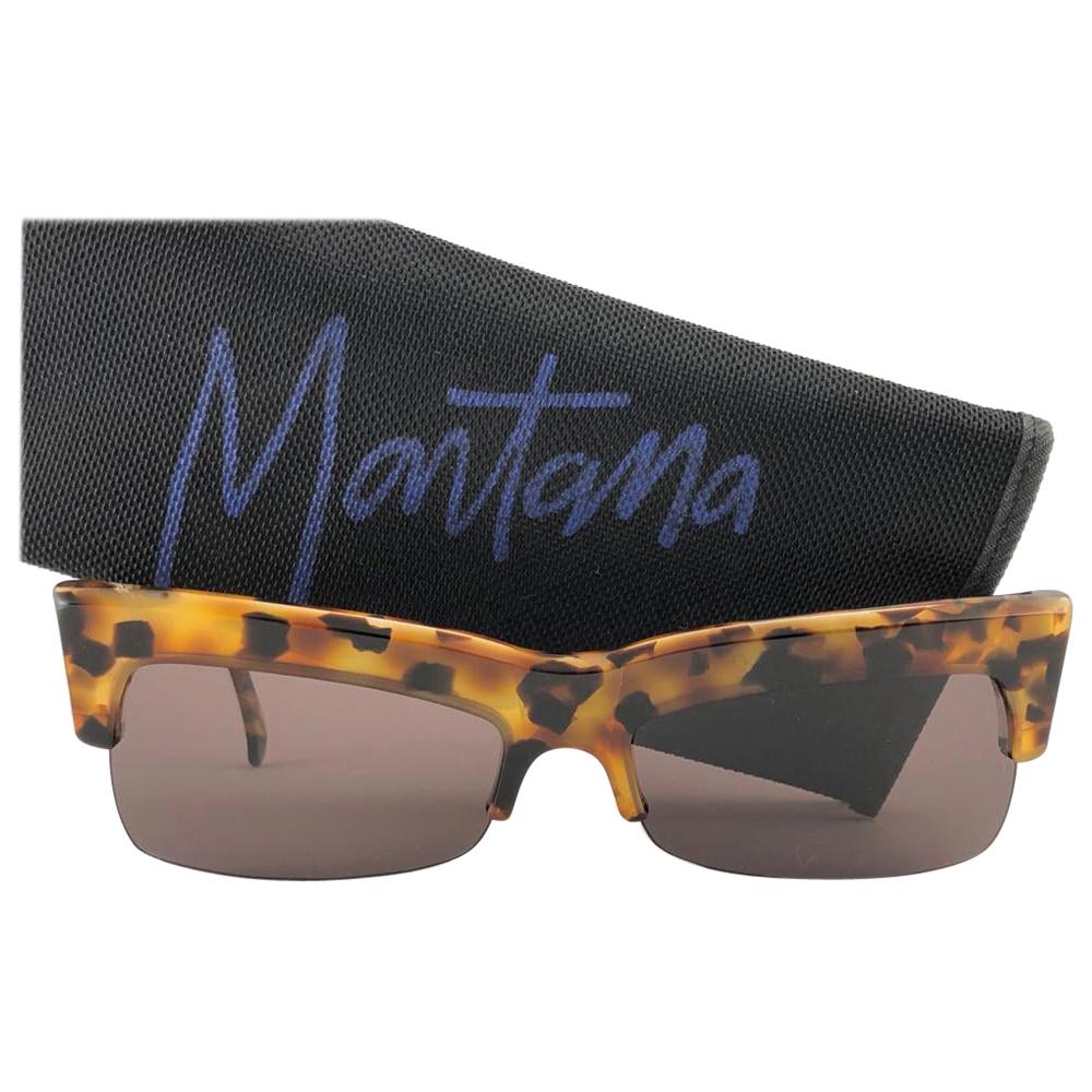 New Vintage Mikli & Montana 522 Mask Tortoise Handmade in France Sunglasses 1990