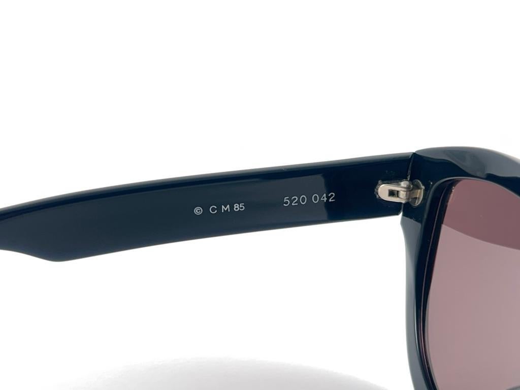 New Vintage Montana 520 Gold & Black Frame Gold Lenses Made In France Sunglasses For Sale 5
