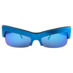 Nuevo Vintage Montana 522 Máscara Montura Eléctrica Azul Made In France Gafas de sol 80'S