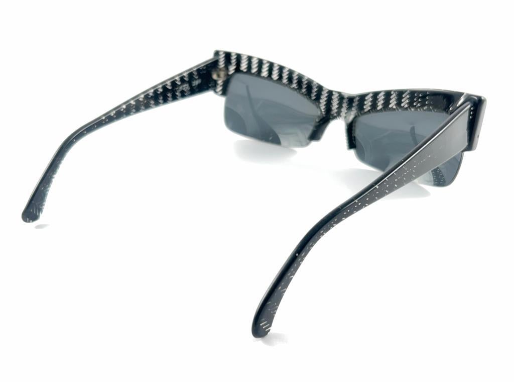 Nouvelles lunettes de soleil vintage Montana 522 à monture translucide fabriquées à la main en France, années 1980 en vente 6