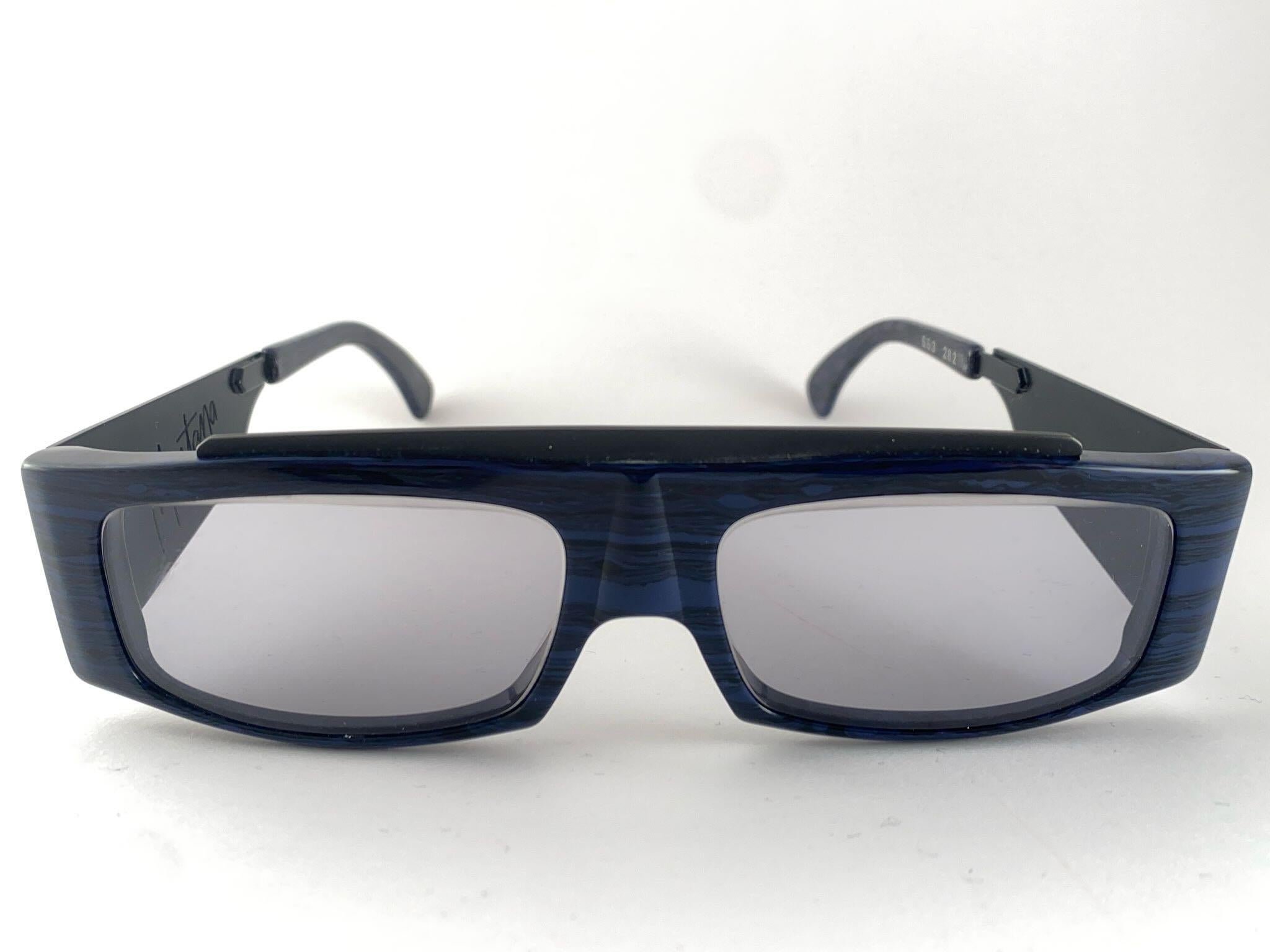 Women's or Men's New Vintage Montana 553 Mask Handmade in France Sunglasses 80's For Sale
