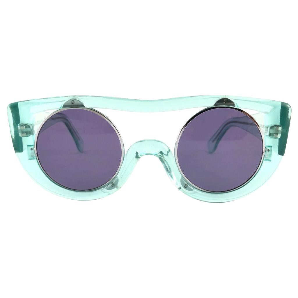 New Vintage Montana 564 Mint Green Handmade in France Sunglasses 1980's For Sale