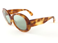 New Vintage Montana 581 Oval Tortoise Handmade in France Sunglasses 1990
