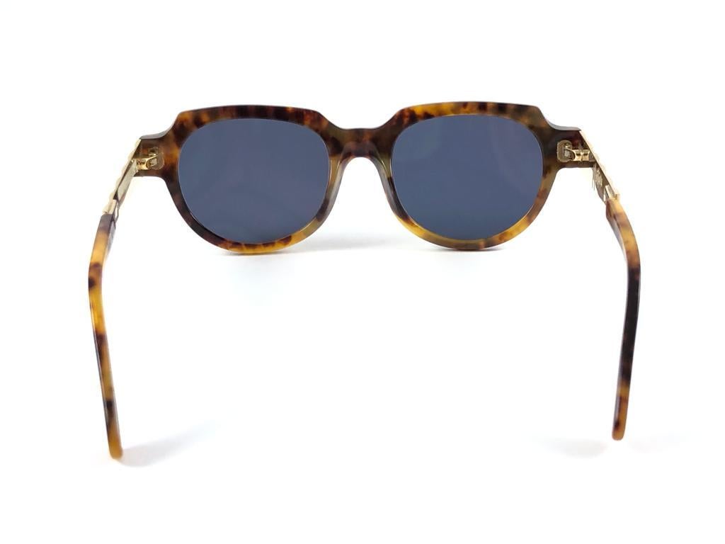 Neu Vintage Montana 589 Schildpatt & Gold Handgefertigte Sonnenbrille aus Frankreich 1980er Jahre im Angebot 7