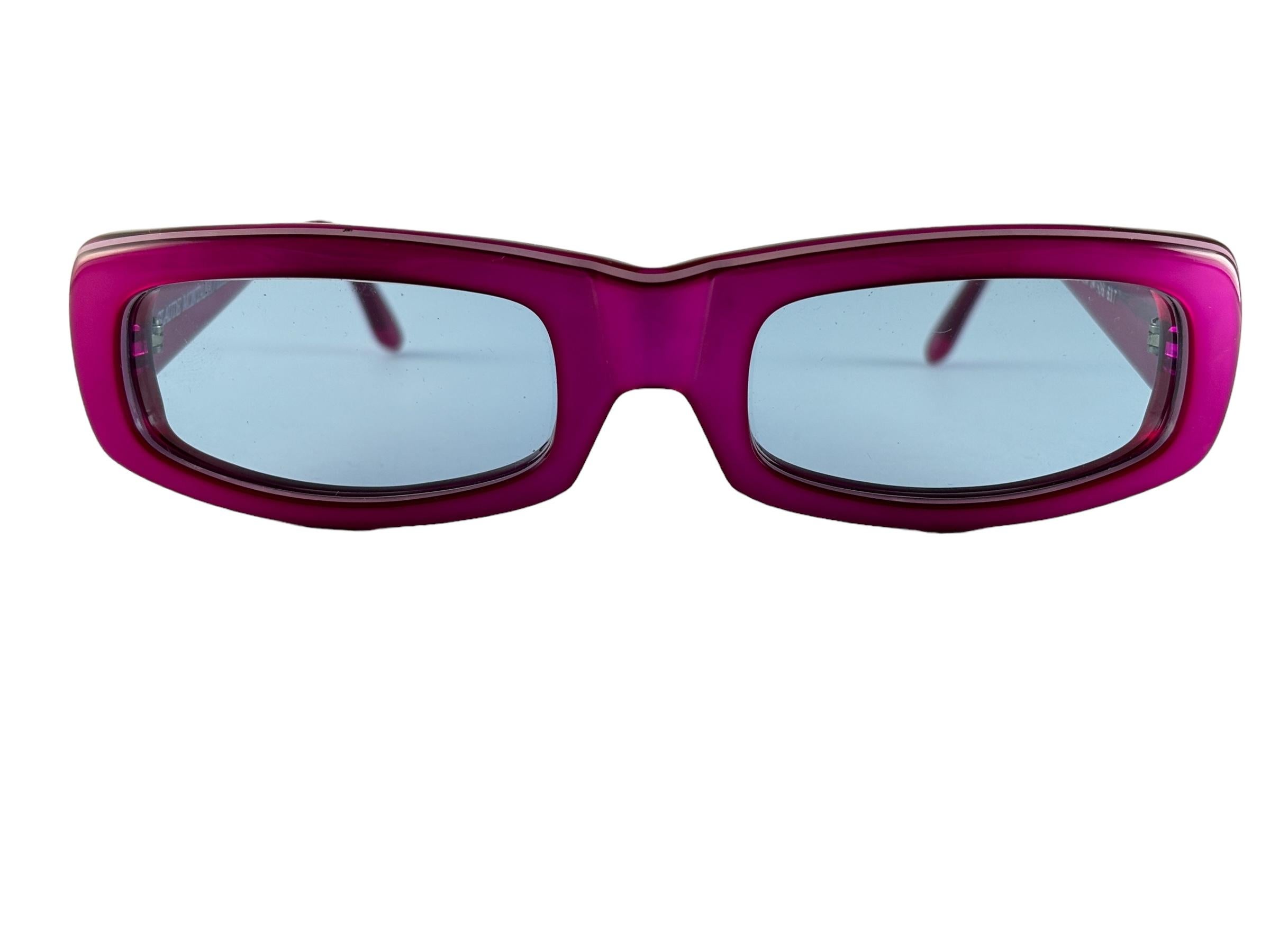 Neu Vintage Montana von Mikli 506 Fuchsia Made in France Sonnenbrille, Vintage, 1980er Jahre im Angebot 2