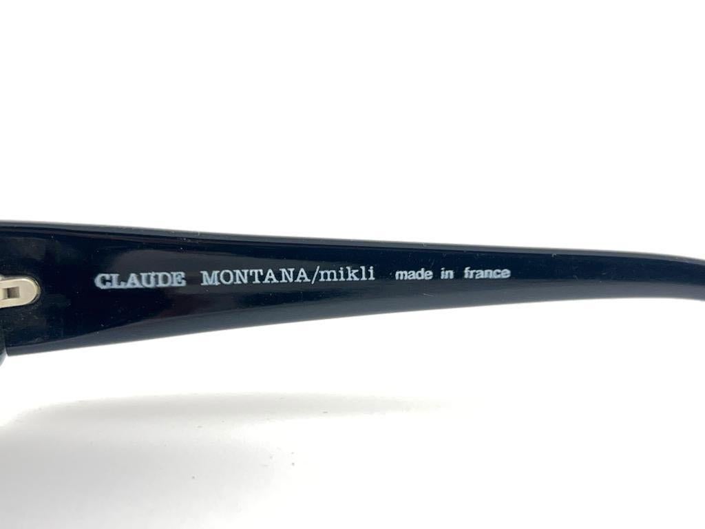 New Vintage Montana CM 85 & Black Handmade in France Sunglasses 1980's For Sale 1
