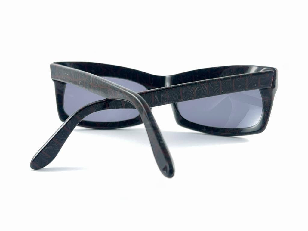 New Vintage Montana CM 86 Marbled Grey Lenses Hand Made France 80'S Sunglasses For Sale 5