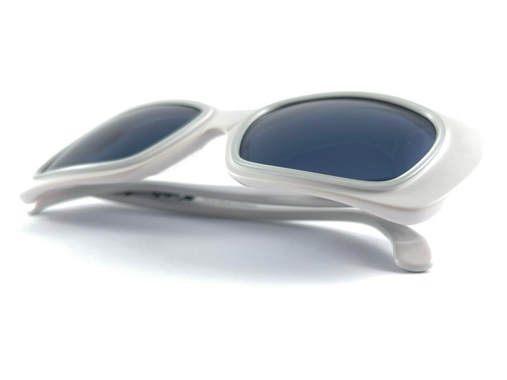 New Vintage Montana White Pearl 5596 Handmade in France Sunglasses 1980's For Sale 5