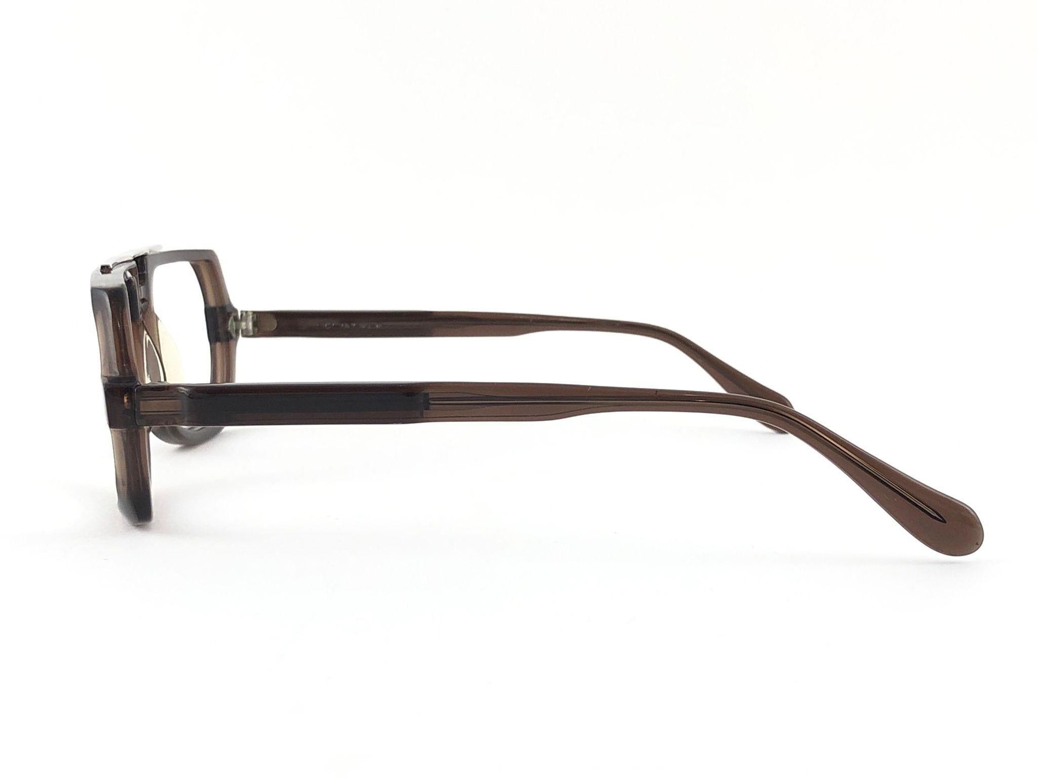 New Vintage Neostyle Techno Brown RX Prescription Sunglasses, 1990  For Sale 2