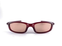 New Vintage Oakley Burgundy Frame Rose Lens 2000's Sunglasses