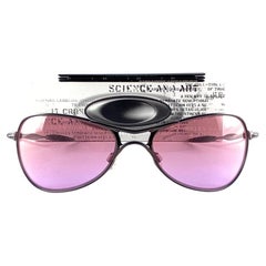 New Retro Oakley Crosshair Silver Rose Lens 2000's Sunglasses 