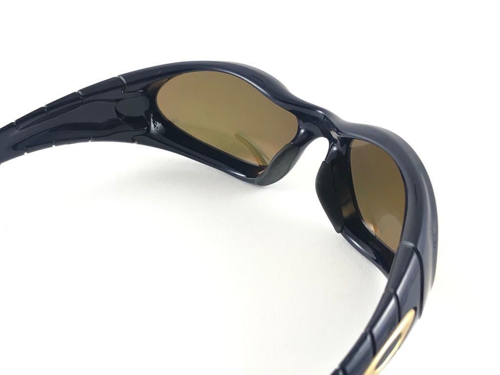 New Vintage Oakley Eye Jacket 2.0 Frame 24K Gold Lens 1999 Sunglasses 4