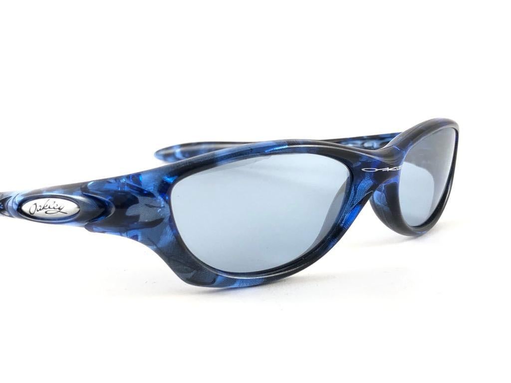 New Vintage Oakley Fate Blue Tortoise Iridium Lenses 2003 Sunglasses  3