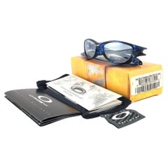 Vintage-Sonnenbrille aus Eichenholz mit blauen Schildpatt-Iridium-Lampen 2003