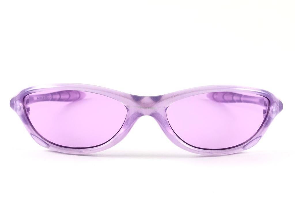 New Vintage Oakley Fate Lavender Frame Light Purple Lens 1999 Sunglasses  4