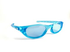 New Vintage Oakley Fate Light Blue Frame Light Purple Lens 1999 Sunglasses