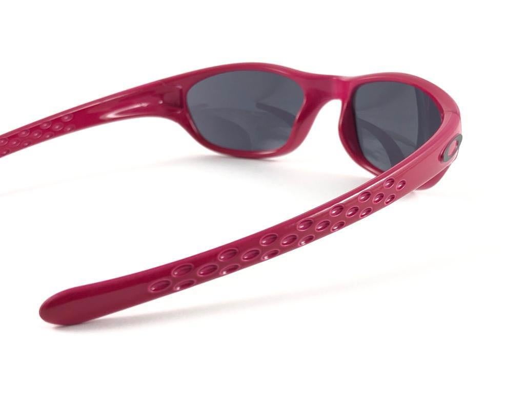 New Vintage Oakley Fives 2.0 Raspberry Black Iridium 2001 Sunglasses 4