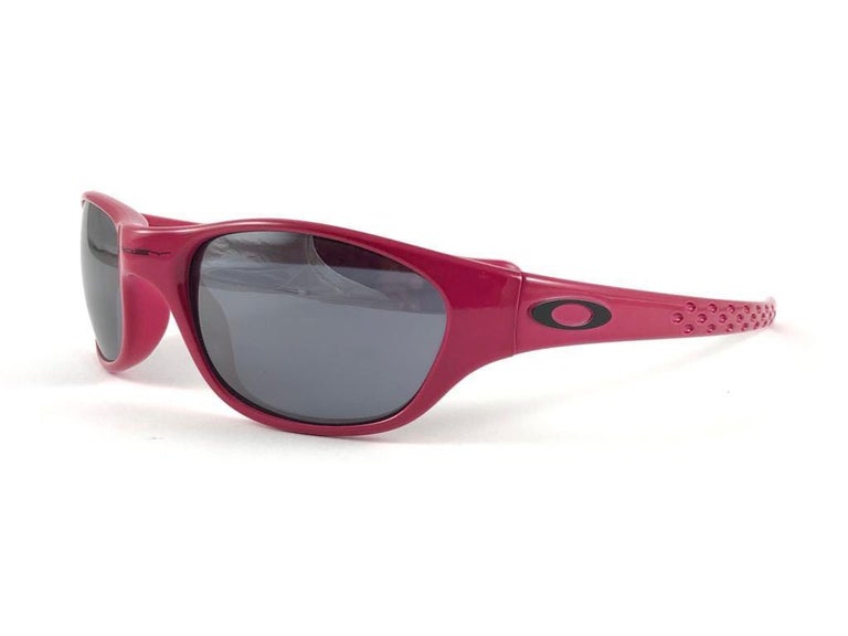 New Vintage Oakley Fives 2.0 Raspberry Black Iridium 2001 Sunglasses