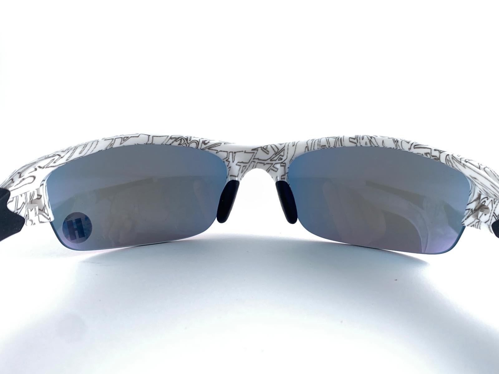 New Vintage Oakley Flak Half Frame Mirrored Lens 1999 Sunglasses 1