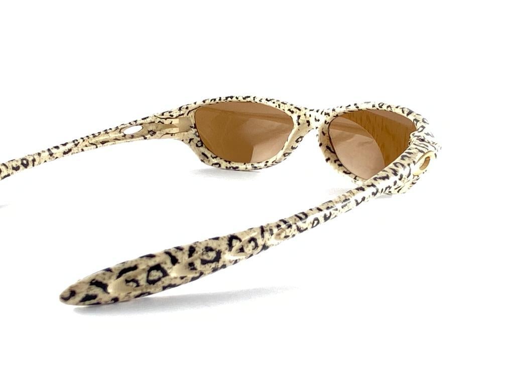 Nuevas gafas de sol vintage Oakley Four Cheetah Gold Iridium 2000 2